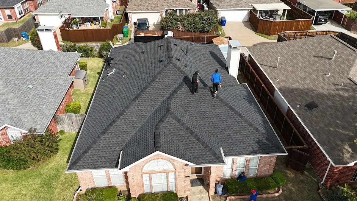 Commercial Roofing work in progress on a Grand Terrace property
